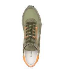 Мужские оливковые кроссовки от Ghoud