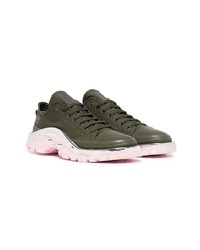 Мужские оливковые кроссовки от Adidas By Raf Simons