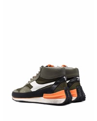 Мужские оливковые кроссовки от Diadora