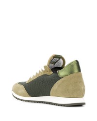 Мужские оливковые кроссовки от Mizuno