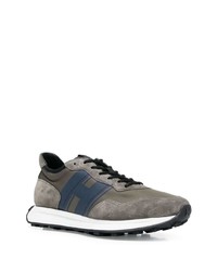 Мужские оливковые кроссовки от Hogan