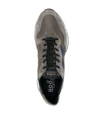 Мужские оливковые кроссовки от Hogan