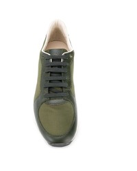 Мужские оливковые кроссовки от Canali