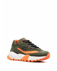 Мужские оливковые кроссовки от DSQUARED2