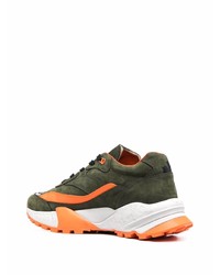 Мужские оливковые кроссовки от DSQUARED2