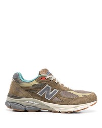 Мужские оливковые кроссовки от New Balance