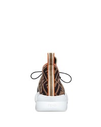 Мужские оливковые кроссовки от Fendi