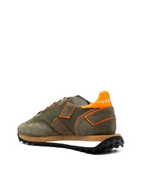 Мужские оливковые кроссовки от Ghoud