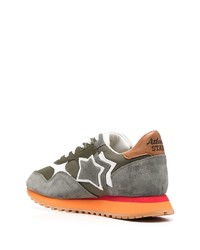 Мужские оливковые кроссовки от atlantic stars