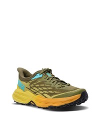 Мужские оливковые кроссовки от Hoka One One