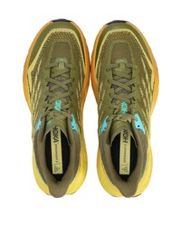 Мужские оливковые кроссовки от Hoka One One