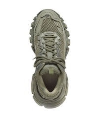 Мужские оливковые кроссовки от Balenciaga