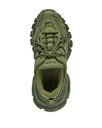 Мужские оливковые кроссовки от Balenciaga