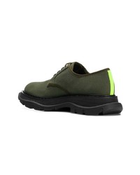 Мужские оливковые кроссовки от Alexander McQueen