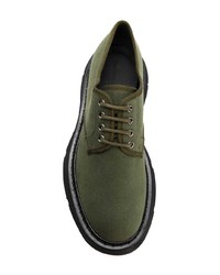 Мужские оливковые кроссовки от Alexander McQueen