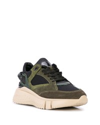 Мужские оливковые кроссовки от Buscemi