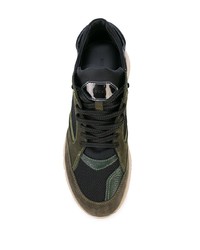 Мужские оливковые кроссовки от Buscemi