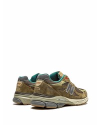 Мужские оливковые кроссовки от New Balance