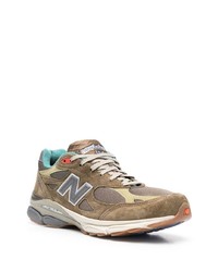 Мужские оливковые кроссовки от New Balance