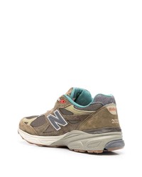 Мужские оливковые кроссовки от New Balance