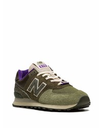 Мужские оливковые кроссовки от New Balance