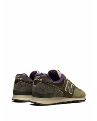 Мужские оливковые кроссовки от New Balance