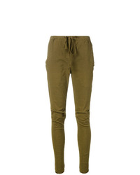 Женские оливковые льняные брюки-галифе от Kristensen Du Nord