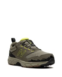 Мужские оливковые низкие кеды с камуфляжным принтом от New Balance