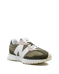 Мужские оливковые низкие кеды от New Balance