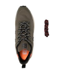 Мужские оливковые низкие кеды от Veja
