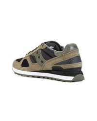 Мужские оливковые низкие кеды от Saucony