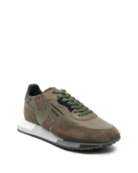 Мужские оливковые низкие кеды от Ghoud