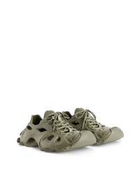 Мужские оливковые низкие кеды от Balenciaga