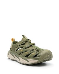 Мужские оливковые низкие кеды от Hoka One One