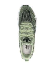 Мужские оливковые низкие кеды от adidas