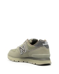 Мужские оливковые низкие кеды от New Balance