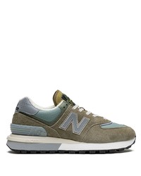 Мужские оливковые низкие кеды от New Balance