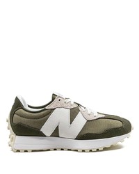 Мужские оливковые низкие кеды от New Balance