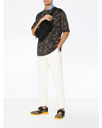 Мужские оливковые низкие кеды от Marni