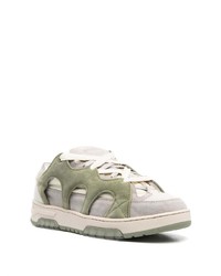 Мужские оливковые низкие кеды от Paura