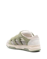 Мужские оливковые низкие кеды от Paura