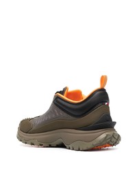 Мужские оливковые низкие кеды от Moncler