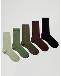Мужские оливковые носки от Asos
