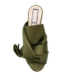 Оливковые сабо от N°21