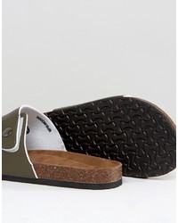 Мужские оливковые сандалии от Brave Soul