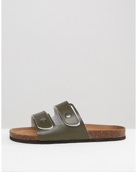 Мужские оливковые сандалии от Brave Soul