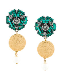 Оливковые серьги от Dolce & Gabbana