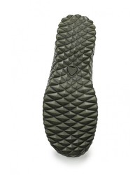 Мужские оливковые слипоны из плотной ткани от Tesoro