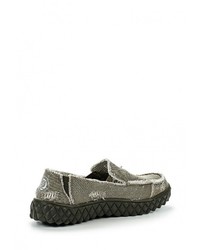 Мужские оливковые слипоны из плотной ткани от Tesoro