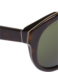 Мужские оливковые солнцезащитные очки от Tod's